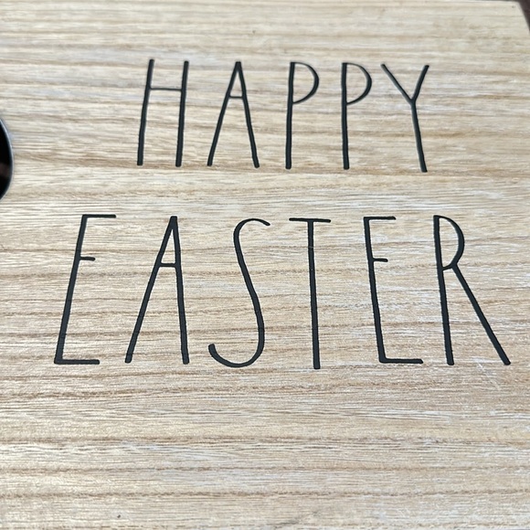 Rae Dunn Happy Easter Bunny Silhouette Wall Decor NWT - Picture 2 of 5